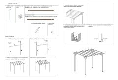 AHŞAP PERGOLE ÇARDAK GÖLGELİK 3MTX3MT