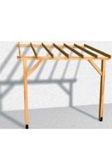 Ahşap Sundurma Çardak Gölgelik Bahçe Pergola Tente
